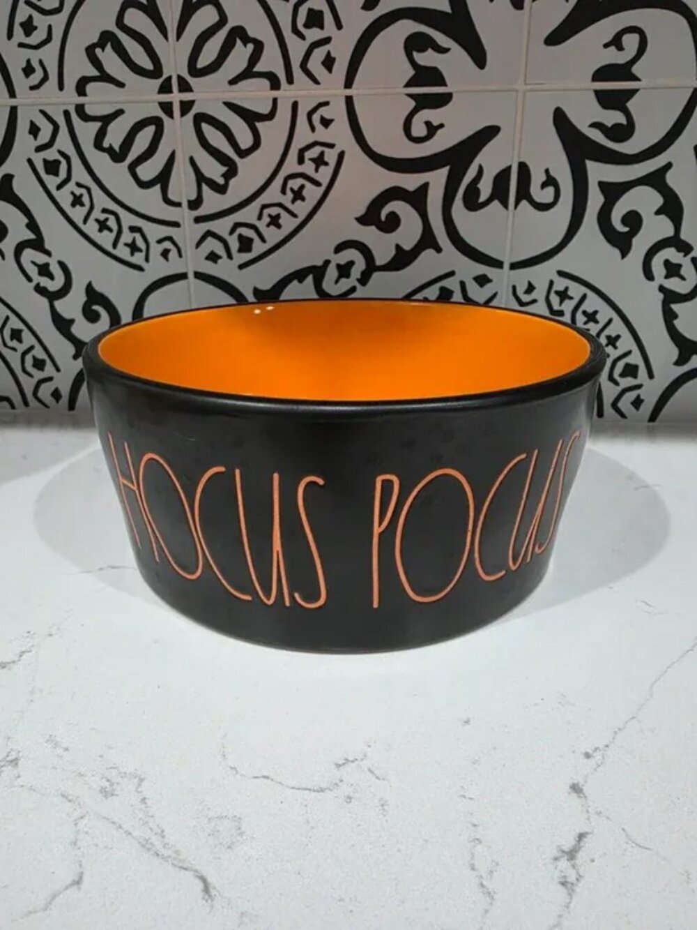 New Rae Dunn Large Hocus Pocus Dog Bowl